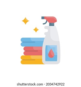 Disinfection vector flat icon style illustration. EPS 10 file