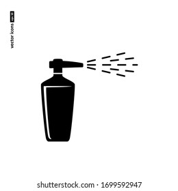 Disinfection - vector icon on white background. Symbol for web, infographics, print design and mobile UX/UI kit. Vector illustration, EPS10.