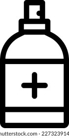 desinfección Ilustración vectorial en un fondo transparente. Símbolos de calidad superior. Iconos vectoriales de línea delgada para el diseño de conceptos y gráficos.