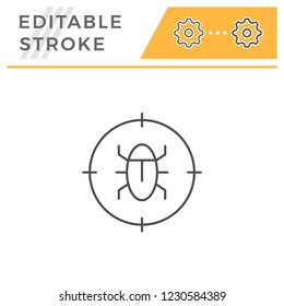 Disinfestation line icon
