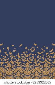 Disintegration floral template based on geometric islamic mosaic design. Abstract background. 