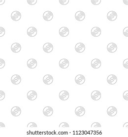 Disk background from line icon. Linear vector pattern