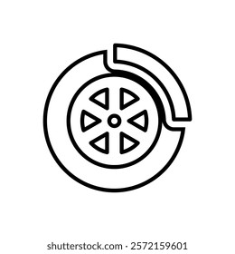 disk brake icon , automotive icon