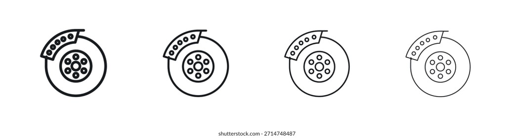 Scheibenbremse Symbol Eps10. Symbole Grafikdesign