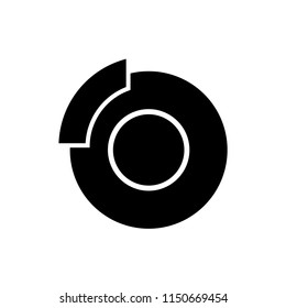 Disk brake icon illustration
