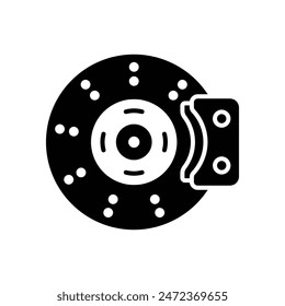 disk brake icon vector design template simple and clean