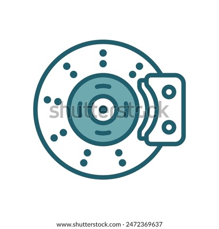 disk brake icon vector design template simple and clean