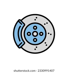 Scheibenbremse Symbol für Vektorgrafik