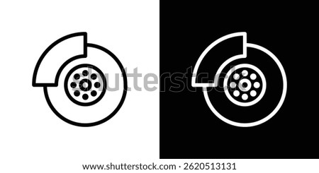Disk brake icon vector, illustration logo template in trendy style