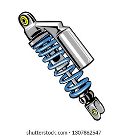 Thailook Part Motorcycle Shock Stock Vector (Royalty Free) 1563404365