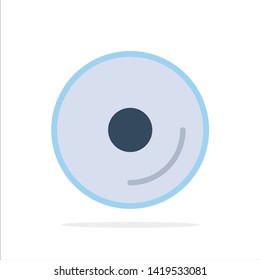 Disk, Cd, Media, Video Abstract Circle Background Flat color Icon
