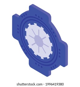 Disk clutch icon. Isometric of Disk clutch vector icon for web design isolated on white background