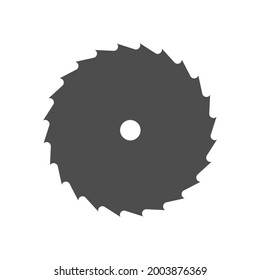 A disk for cutting hard materials for a circular saw on a white background. A vector image.