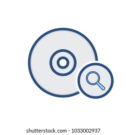 Disk drive hard storage upload icon. Vector illustration