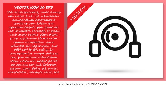 vectores de iconos de los HEADPHONES de DVD de disco