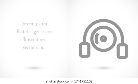 disk DVD HEADPHONES icon vector