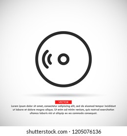 disk DVD icon vector