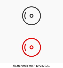 disk DVD icon vector