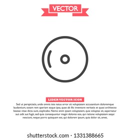 disk DVD icon vector