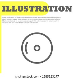 disk DVD icon vector. lorem ipsum Flat Design  