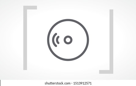 disk DVD icon vector. lorem ipsum Flat Design JPG