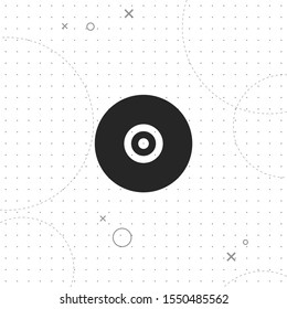 Disk, dvd rom, vector best flat icon on texture background , EPS 10