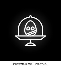 disk, Easter, egg, food neon icon. Elements of easter day set. Simple icon for websites, web design, mobile app, info graphics