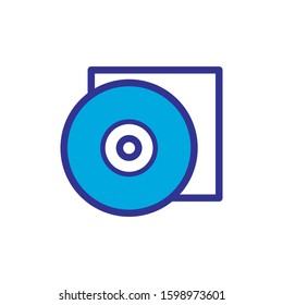 disk icon, color blue design