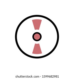Disk icon design template, color style