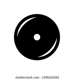 Disk icon design template, glyph style, flat vector