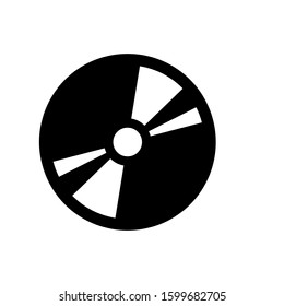 Disk icon design template, glyph style, flat vector