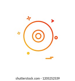 Disk icon design vector