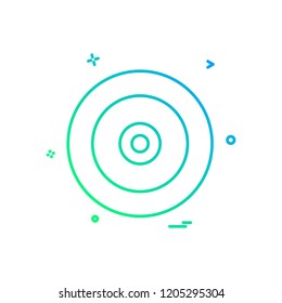 Disk icon design vector