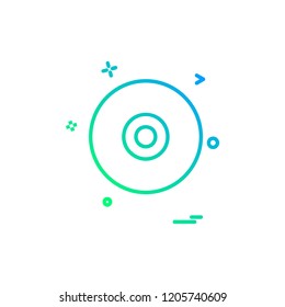 Disk icon design vector