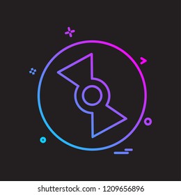 Disk icon design vector 