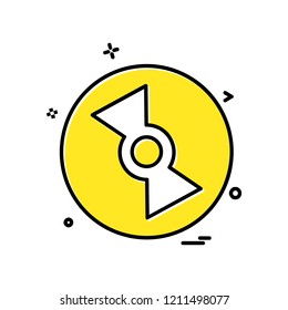 Disk icon design vector 