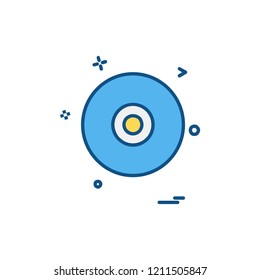 Disk icon design vector
