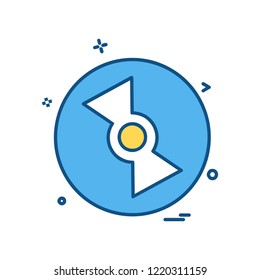 Disk icon design vector 