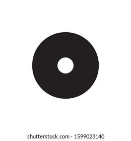 disk icon, glyph style design