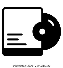 disk icon illustration for web app, etc