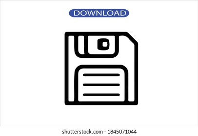 disk icon or logo isolated sign symbol vector illustration - high quality black style vector icons.