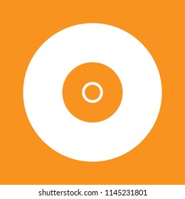 disk icon, stock vector illustration, EPS10.