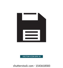 disk icon in trendy illustration template