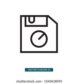 disk icon in trendy illustration template