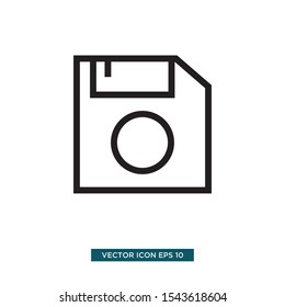 disk icon in trendy illustration template