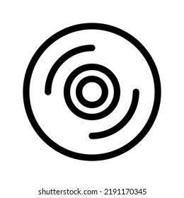 Ilustración de diseño de símbolo del vector de icono de disco