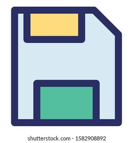 
Disk  Isolated Vector with Outline icon which can easily modify or edit
