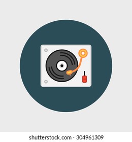 Disk Jockey turntable icon