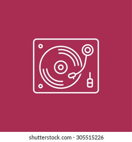 Disk Jockey turntable icon