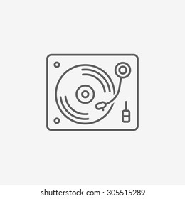 Disk Jockey turntable icon